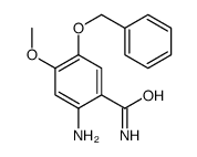 2-amino-4-methoxy-5-phenylmethoxybenzamide结构式