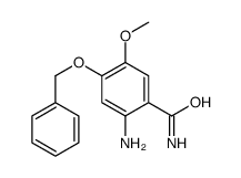 2-氨基-4-苄氧基-5-甲氧基苯甲酰胺结构式