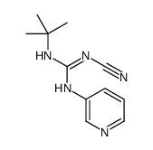 N'-cyano-N-(3-pyridyl)-N''-(t-butyl)guanidine结构式