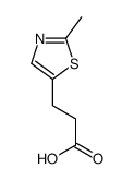 3-(2-Methyl-1,3-thiazol-5-yl)propanoic acid结构式