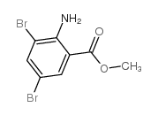 3,5-二溴邻氨基苯甲酸甲酯结构式