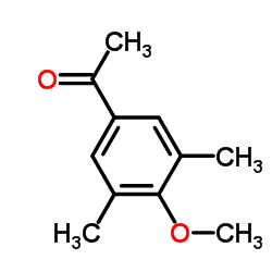 1-(4-甲氧基-3,5-二甲基苯基)乙酮结构式