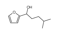 1-furan-2-yl-4-methyl-pentan-1-ol结构式