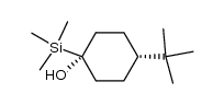 4-(2-methylpropyl)-1e-(trimethylsilyl)cyclohexanol结构式