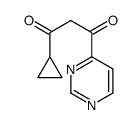 1-cyclopropyl-3-pyrimidin-4-ylpropane-1,3-dione结构式