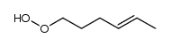 trans-hex-4-enyl hydroperoxide结构式