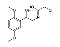 2-chloro-N-[2-(2,5-dimethoxyphenyl)-2-hydroxyethyl]acetamide结构式