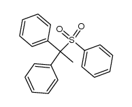 (1-(phenylsulfonyl)ethane-1,1-diyl)dibenzene结构式