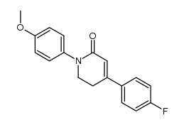 4-(4-fluorophenyl)-1-(4-methoxyphenyl)-5,6-dihydro-1H-pyridin-2-one结构式