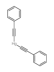 bis(2-phenylethynyl)mercury结构式