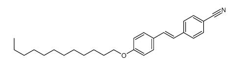 4-[2-(4-dodecoxyphenyl)ethenyl]benzonitrile结构式