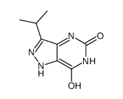 1H-Pyrazolo[4,3-d]pyrimidine-5,7(4H,6H)-dione, 3-(1-Methylethyl)-结构式