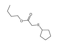 butyl 2-cyclopentylsulfanylacetate结构式