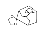 adamantane-2,6-dione bis-(ethylene)ketal结构式