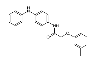N-(4-anilinophenyl)-2-(3-methylphenoxy)acetamide结构式