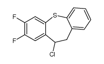 7,8-difluoro-10-chloro-10,11-dihydrodibenzo(b,f)thiepine结构式