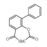 2-acetyloxy-3-phenyl-benzoic acid结构式