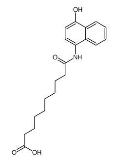 10-[(4-hydroxynaphthalen-1-yl)amino]-10-oxodecanoic acid结构式