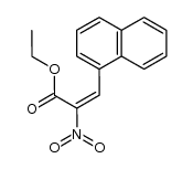 ethyl (E)-3-(naphthalen-1-yl)-2-nitroacrylate结构式
