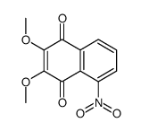 2,3-dimethoxy-5-nitronaphthalene-1,4-dione结构式