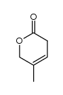 5-methyl-3,6-dihydro-pyran-2-one结构式