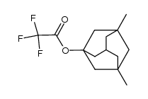 3,5-dimethyladamantan-1-yl 2,2,2-trifluoroacetate结构式