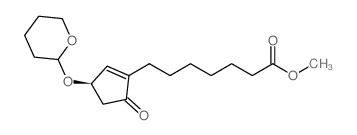METHYL 7-((3R)-5-OXO-3-((TETRAHYDRO-2H-PYRAN-2-YL)OXY)CYCLOPENT-1-EN-1-YL)HEPTANOATE结构式