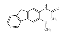 N-(3-methylsulfanyl-9H-fluoren-2-yl)acetamide结构式
