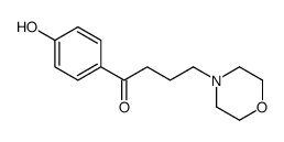 1-(4-hydroxyphenyl)-4-morpholin-4-ylbutan-1-one结构式