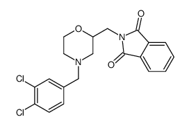 2-[4-(3,4-Dichloro-benzyl)-morpholin-2-ylmethyl]-isoindole-1,3-dione结构式