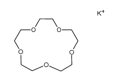 complex of 15-crown-5 with K+结构式