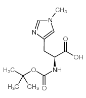 N-BOC-N-IM-1-甲基-L-组氨酸结构式