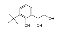 6-t-Butyl-2(1,2-dihydroxyethyl)-phenol结构式