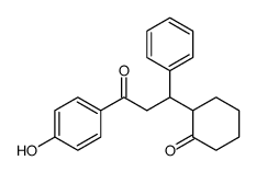2-[3-(4-hydroxyphenyl)-3-oxo-1-phenylpropyl]cyclohexan-1-one结构式