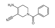 4-amino-1-benzoyl-3,6-dihydro-2H-pyridine-5-carbonitrile结构式