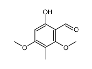 6-hydroxy-2,4-dimethoxy-3-methylbenzaldehyde结构式