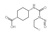 4-[(2-fluoroethyl-nitroso-carbamoyl)amino]cyclohexane-1-carboxylic acid结构式