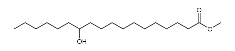 (R)-12-Hydroxystearic acid methyl ester结构式