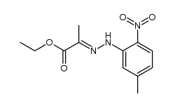 Ethyl pyruvate N-(5-methyl-2-nitrophenyl) hydrazone结构式