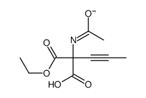 2-acetamido-2-ethoxycarbonylpent-3-ynoate结构式