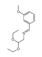 N-(2,2-diethoxyethyl)-1-(3-methoxyphenyl)methanimine结构式