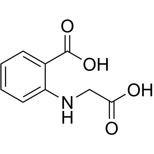 N-(2-羧基)苯基甘氨酸结构式