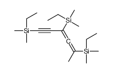 2,4,6-Tris(ethyldimethylsilyl)-2,3-hexadien-5-yne结构式