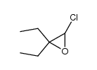 3-chloro-2,2-diethyl-oxirane结构式