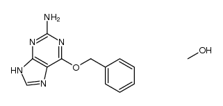 2-amino-6-benzyloxypurine methanolate结构式