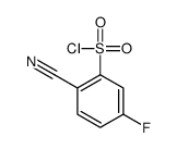 2-氰基5-氟苯-1-磺酰氯结构式