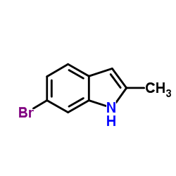 6-溴-2-甲基吲哚结构式