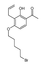 1-[4-(5-bromopentoxy)-2-hydroxy-3-prop-2-enylphenyl]ethanone结构式