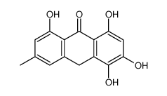 1,3,4,8-tetrahydroxy-6-methyl-10H-anthracen-9-one结构式