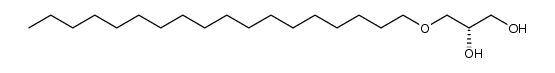 (2S)-3-O-Octadecylglycerol结构式